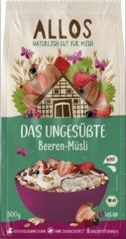 Allos Das ungesüßte Beeren-Müsli (500 g)