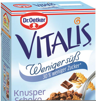 Dr. Oetker Vitalis Weniger süß Knusper Schoko (500g)