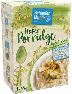 Schapfenmühle Porridge Hafermahlzeit Apfel-Zimt (260g)