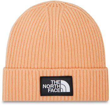 The North Face Logo Box Cuff Beanie (NF0A3FJX) apricot