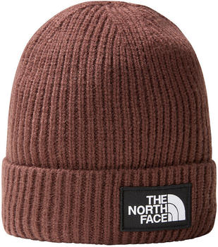 The North Face Logo Box Cuff Beanie (NF0A3FJX) coal brown