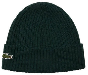 Lacoste Unisex Beanie aus gerippter Wolle (RB0001-YZP) green