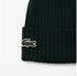 Lacoste Unisex Beanie aus gerippter Wolle (RB0001-YZP) green