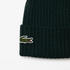 Lacoste Unisex Beanie aus gerippter Wolle (RB0001-YZP) green