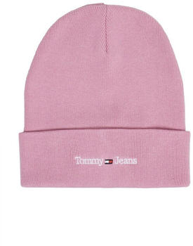 Tommy Hilfiger Logo-Beanie aus Rippstrick (AW0AW15473) french orchid