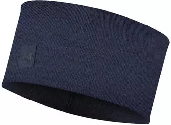Buff Merino Headband Wide (129441) solid night blue Buff Merino Headband Wide (129441) solid night blue
