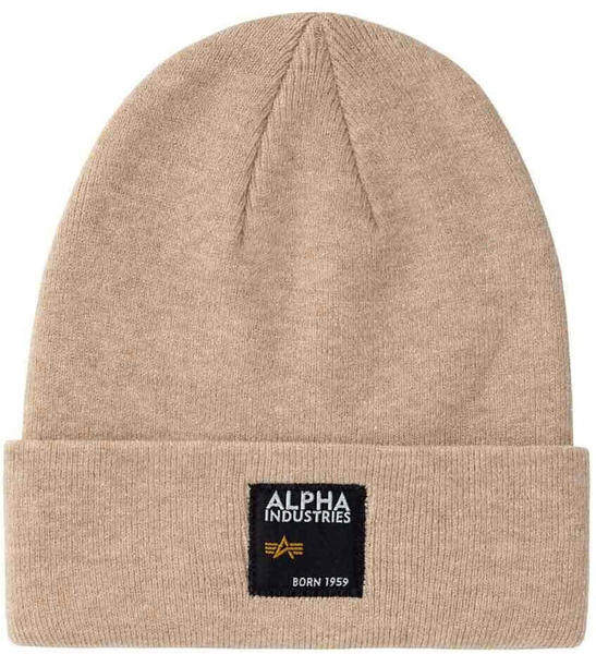 Alpha Industries Label Beanie (118934-679) beige