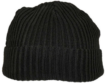 Build Your Brand Recycled Fisherman Beanie (BY154-Black) black