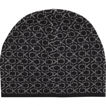 Calvin Klein Ck Monogram Wool No Fold Beanie (K50K509689-BAX) black
