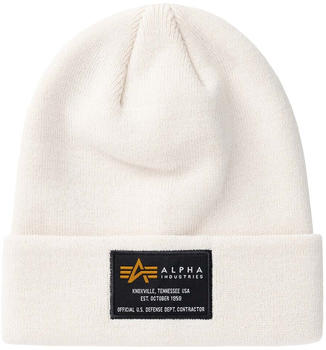 Alpha Industries Crew Beanie (128924-578) white