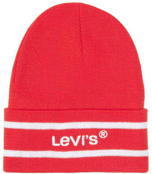 Levi's Wordmark Beanie (D5548-0017) red