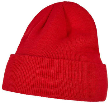 Build Your Brand Heavy Knit Beanie (BY001) red