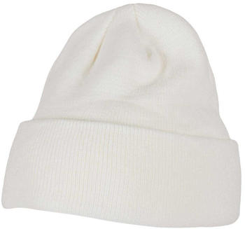 Build Your Brand Heavy Knit Beanie (BY001) white