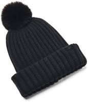 Under Armour 1386637-001-OSFM, Under Armour Halftime Pom Beanie Schwarz Black /...
