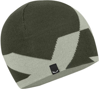 Salewa Pure Reversible Wool Beanie (28772) green dark olive