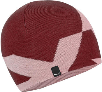 Salewa Pure Reversible Wool Beanie (28772) red syrah