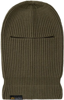 Alpha Industries Label Balaclava Beanie (138901) dark olive