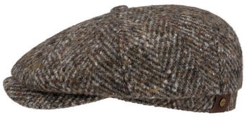 Stetson Flatcap Hatteras Wool Colour Neps grau