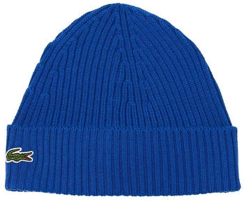 Lacoste Unisex Beanie aus gerippter Wolle (RB0001) lazuli