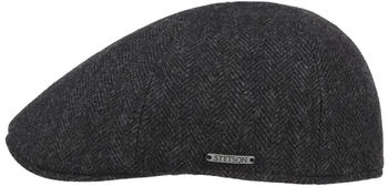 Stetson Flat Cap Texas Woolrich Schirm grau