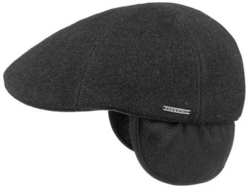 Stetson Wool Ohrenschutz Flatcap anthrazit