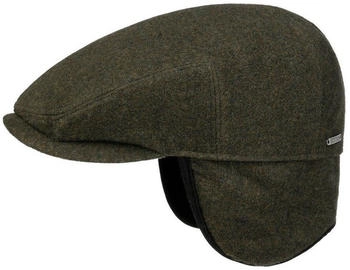 Stetson Wool Ohrenklappen Flatcap dunkelgrün