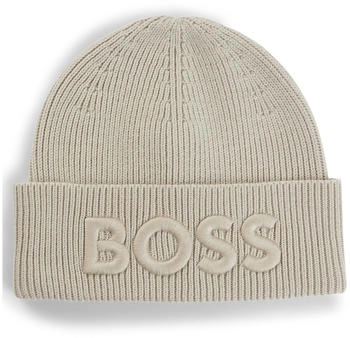 Hugo Boss aus Woll-Mix mit Logo-Stickerei - Style Afox_R 50522449 Hellbeige