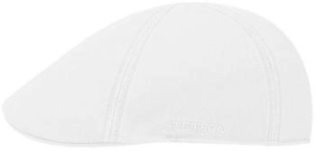 Stetson Cotton Flatcap UV-Schutz weiß