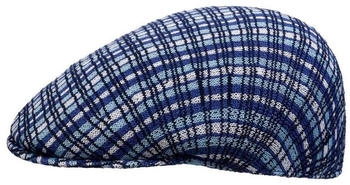 Kangol Plaid Flatcap blau schwarz