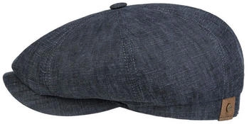 Stetson Leinen Flatcap 'Hatteras' denim