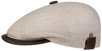 Lierys Flatcap City Leinen natur-braun
