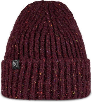 Buff Knitted & Fleece Band Hat (129698) Dahlia