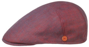 Mayser Leinen Flatcap rot