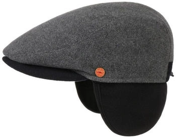 Mayser Ohrenwärmer Flatcap grau
