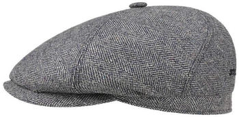 Stetson Seiden Flatcap blau beige