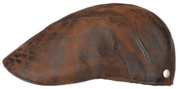 Lierys Leder Flatcap Schirmmütze Schiebermütze