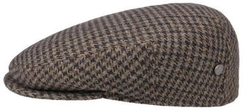 Lierys Hahnentritt Flatcap braun
