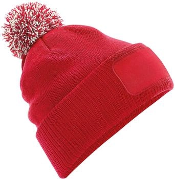 Beechfield Snowstar Printers Beanie Rot/Off White (BC443CROW)