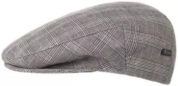 Lipodo Devron Karo Flatcap Schiebermütze baumwoll