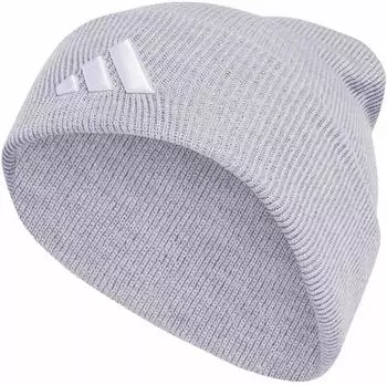 Adidas New Logo Beanie Cuff Light Grey Heather / White ( / ) (JX5746)