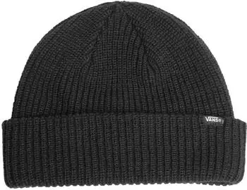 Vans Core Basic Beanie mit Umschlag Herren Schwarz Größe: Einheitsgröße (VN000QB4BLK)