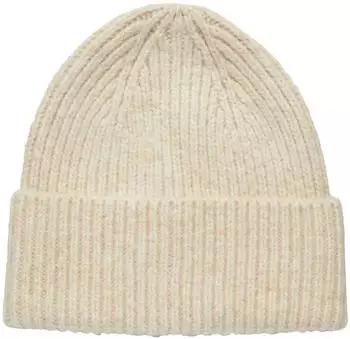 s.Oliver Strickmütze aus Wollmix ONESIZE Beige 2169603.81W1.ONESIZE