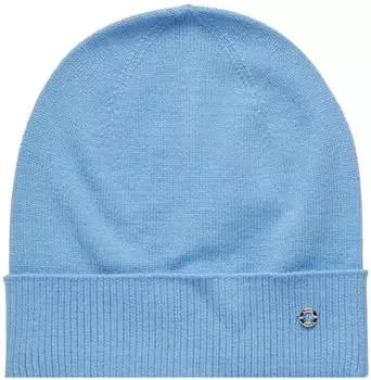 s.Oliver Mütze aus Feinstrick mit Logo-Ring ONESIZE blau 2169573.5141.ONESIZE