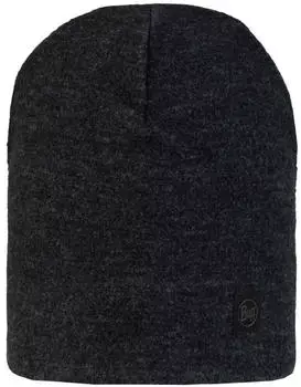 Buff Merino Fleece Beanie black