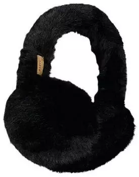 Barts Women's Big Fur Earmuffs Ear Warmers black