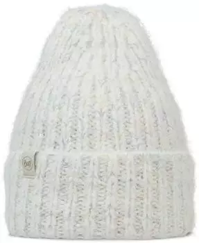 Buff Knitted & Fleece Band Beanie Eyla Cap white