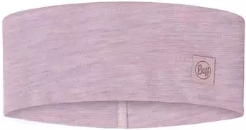 Buff Merino Wide Headband solidlilacsand