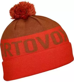 Ortovox Bobble Knit Beanie hotorange
