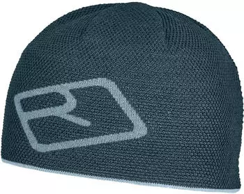 Ortovox Merino Logo Knit Beanie dark arcticgrey