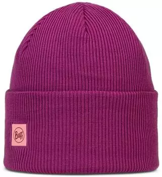 Buff Crossknit Beanie solidorchid